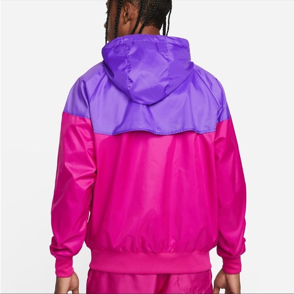 Nike Windrunner Pink Purple Windbreaker Rain Jacket Men’s Large Women’s L/XL NWT - Picture 2 of 14